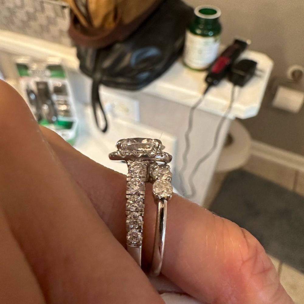 14K white gold band NEW - Picture 7 of 10